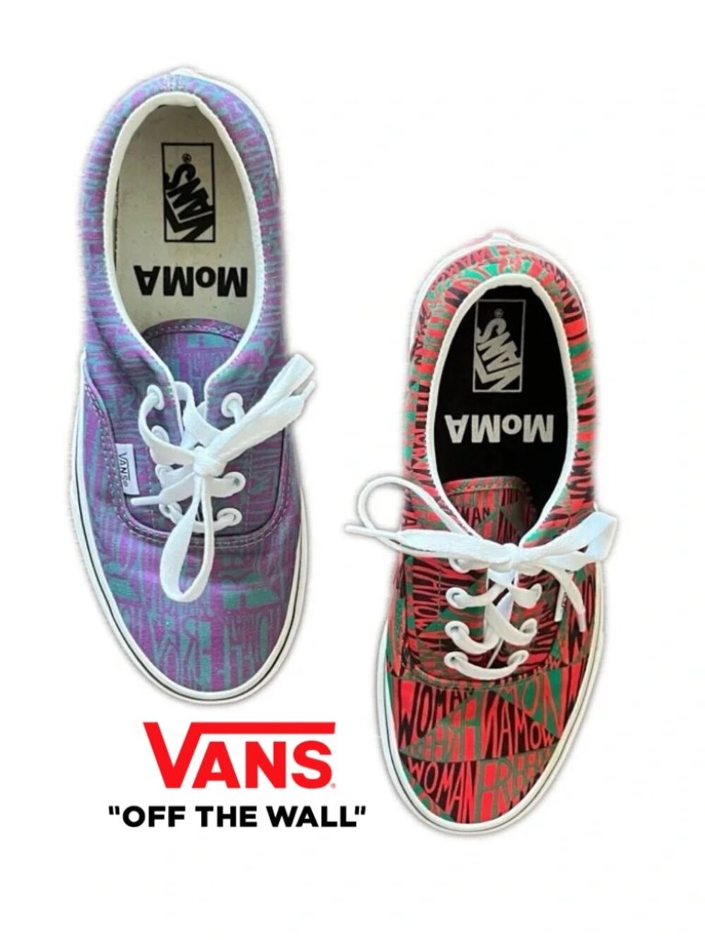 RARE VANS Sneakers Women's Faith Ringgold Feminist Art Classic Lace Up, Sz 7.5